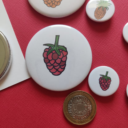Illustrated Fruit Illustrated Badge/Mirror