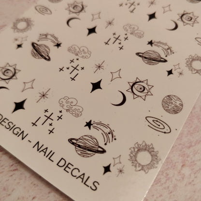 Star Magic + Celestial Objects Waterslide Nail Decals - Fay Dixon Design