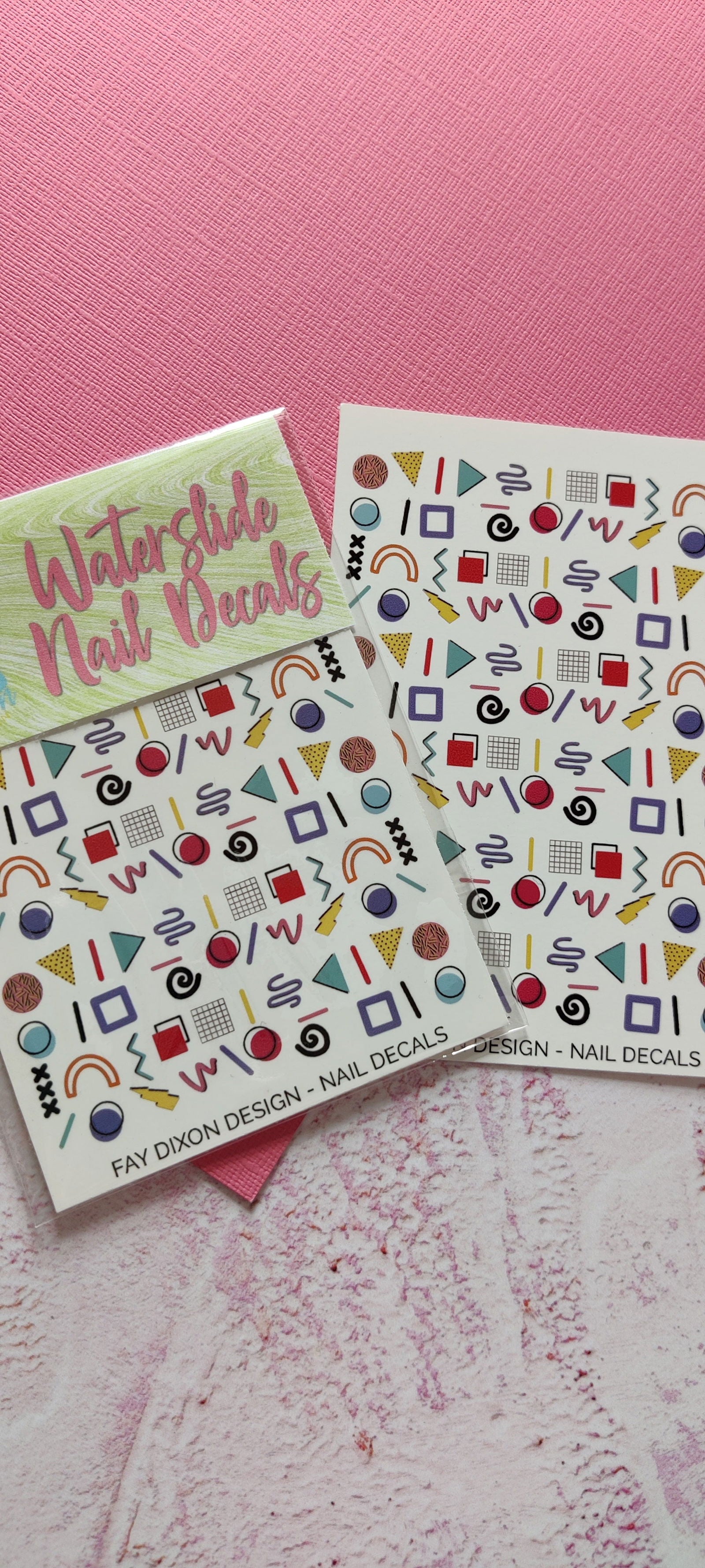 90s Baby Waterslide Nail Decals - Fay Dixon Design