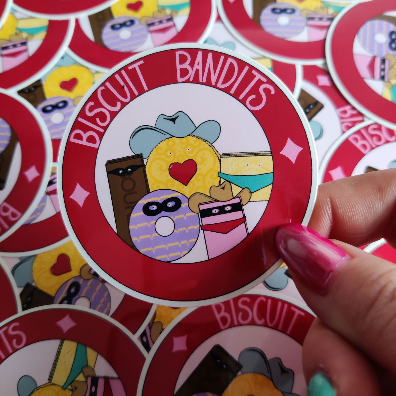 Biscuit Bandits Vinyl Sticker - Fay Dixon Design