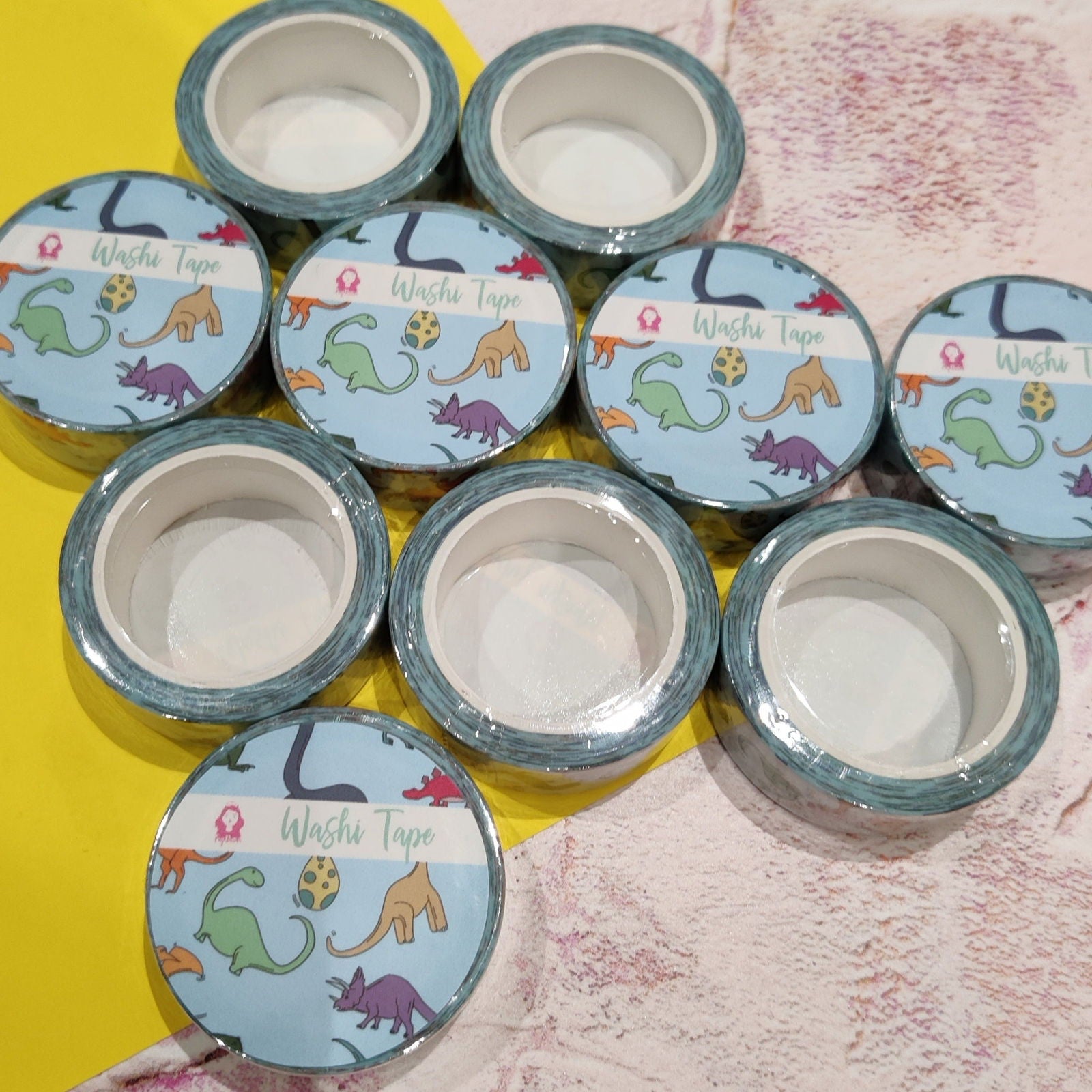 Blue Dinosaur Washi Tape - Fay Dixon Design