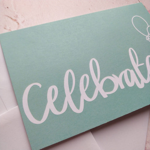 Celebrate Greeting Card - Fay Dixon Design