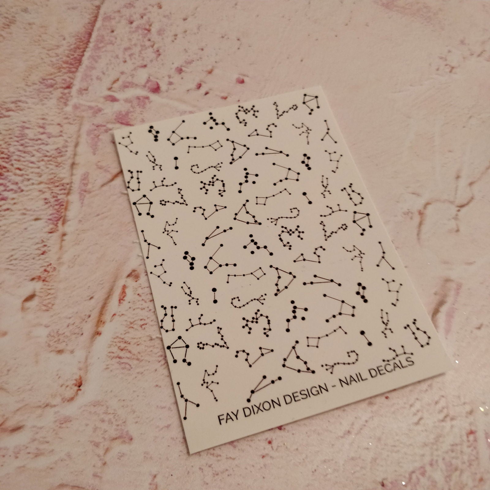 Constellation Waterslide Nail Decals - Fay Dixon Design