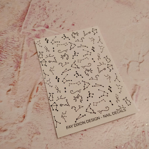 Constellation Waterslide Nail Decals - Fay Dixon Design