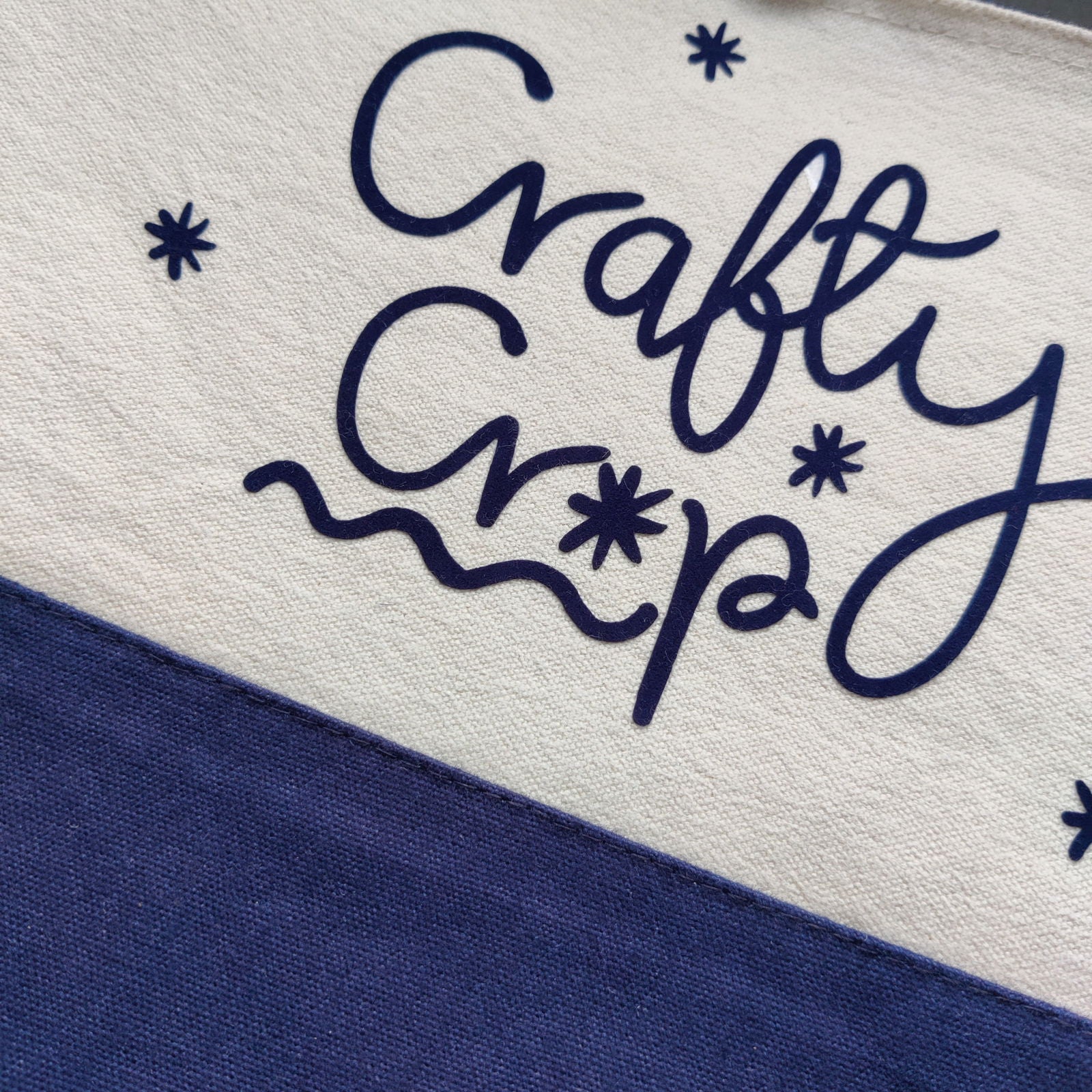 Crafty Crap Flocked Accessory Bag - Fay Dixon Design