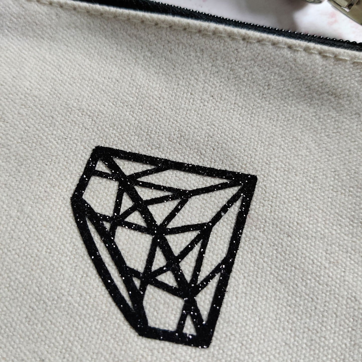 Diamond Design Cosmetic Wristlet Pouch - Fay Dixon Design