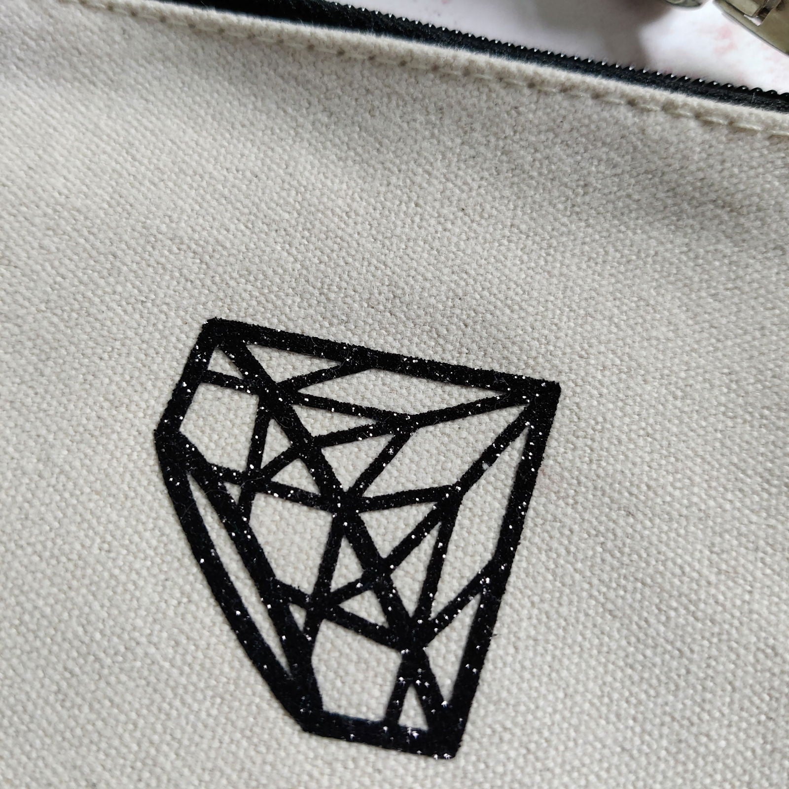 Diamond Design Cosmetic Wristlet Pouch - Fay Dixon Design