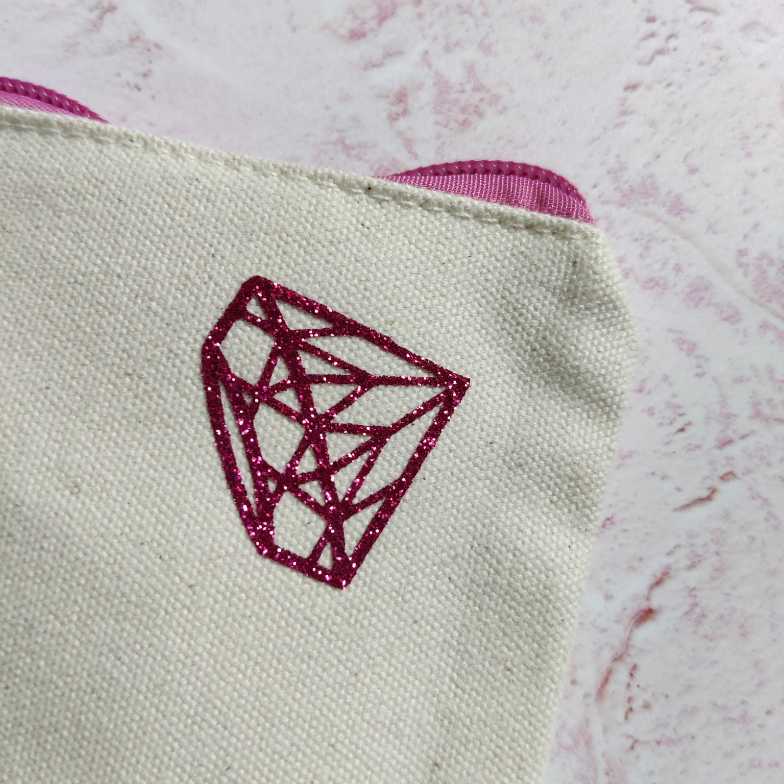 Diamond Design Cosmetic Wristlet Pouch - Fay Dixon Design