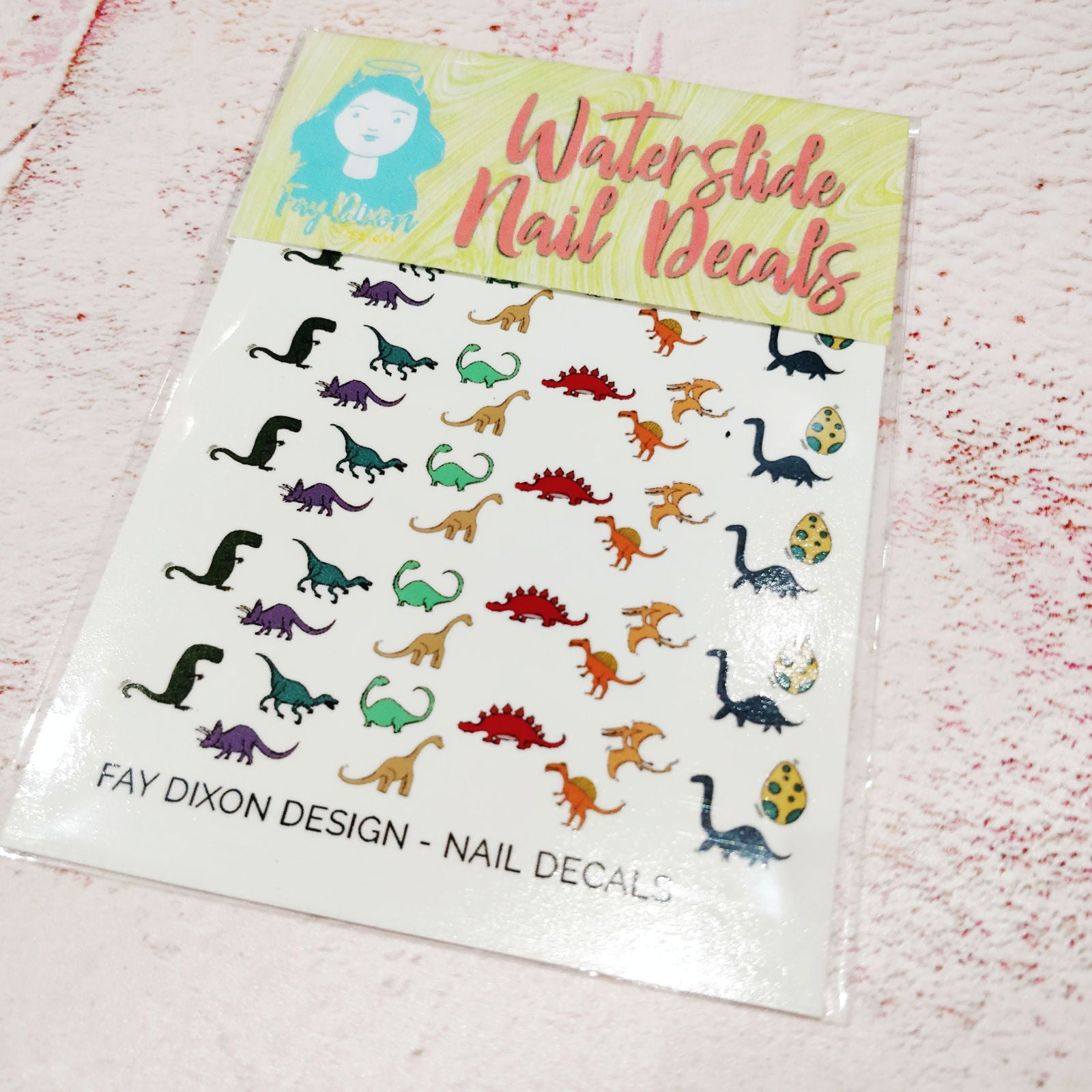 Dinosaur Waterslide Nail Decals - Fay Dixon Design