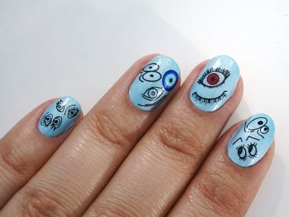 Eyes Waterslide Nail Decals - Fay Dixon Design