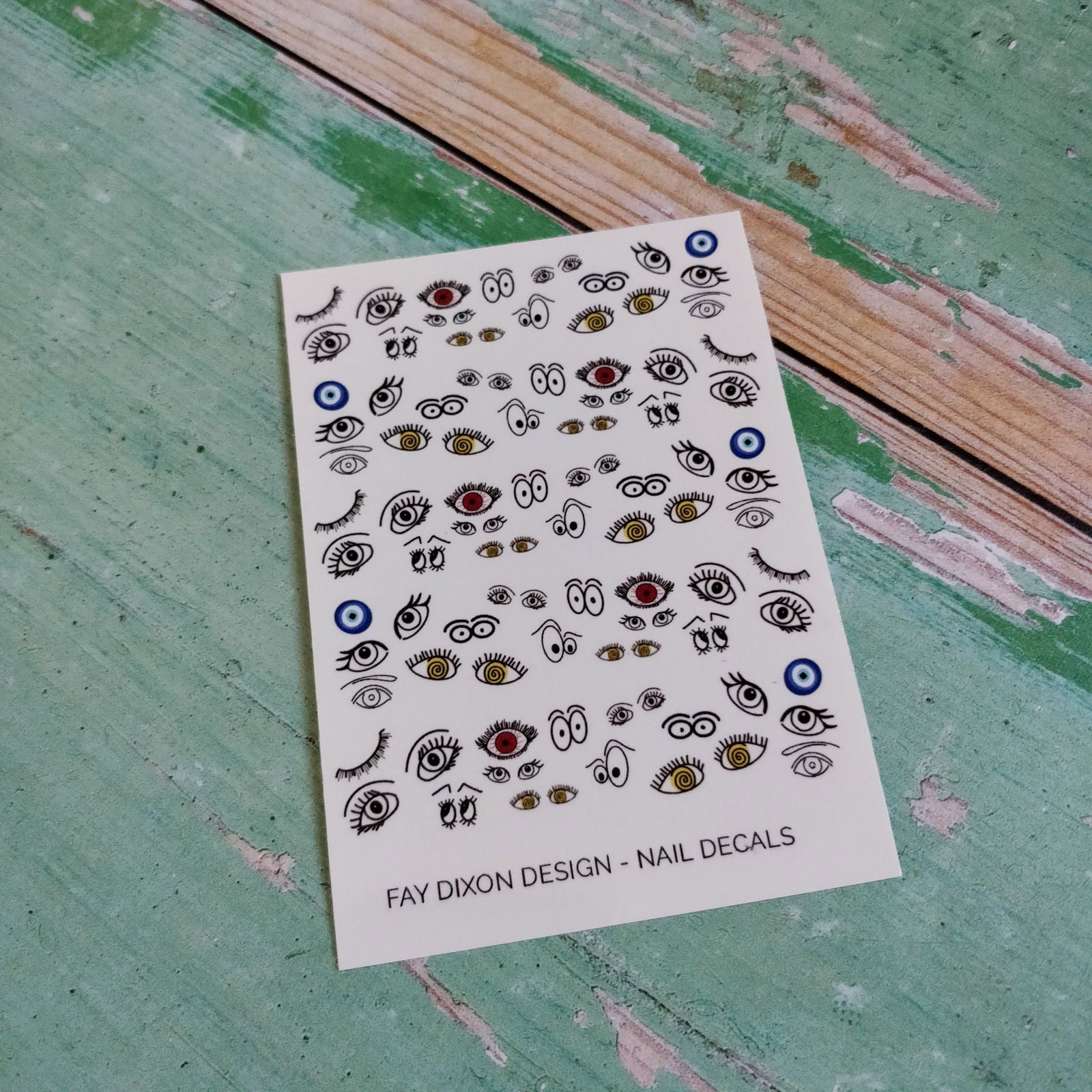 Eyes Waterslide Nail Decals - Fay Dixon Design