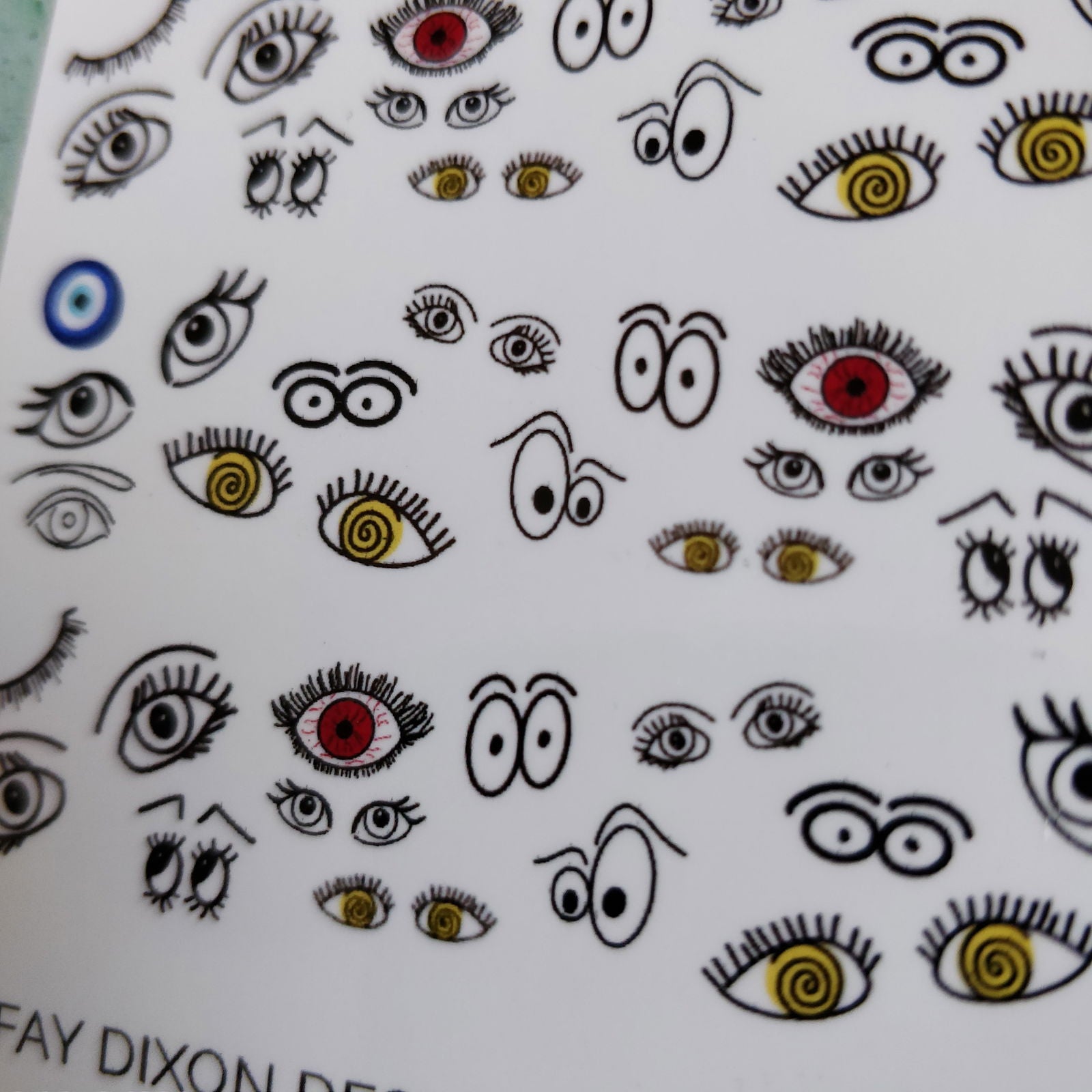 Eyes Waterslide Nail Decals - Fay Dixon Design