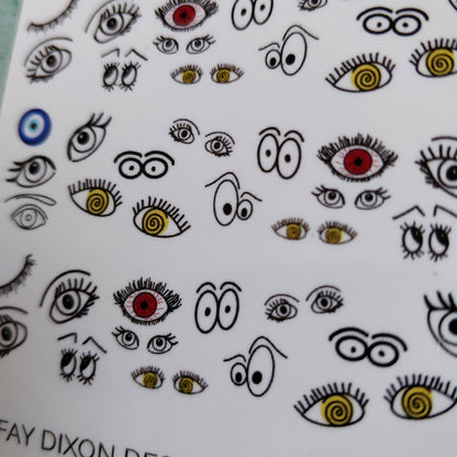 Eyes Waterslide Nail Decals - Fay Dixon Design