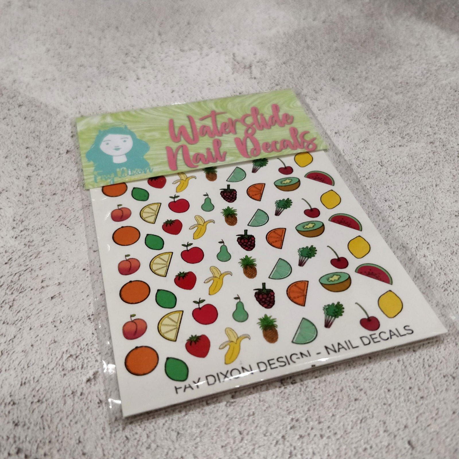 Feelin' Fruity Waterslide Nail Decals - Fay Dixon Design