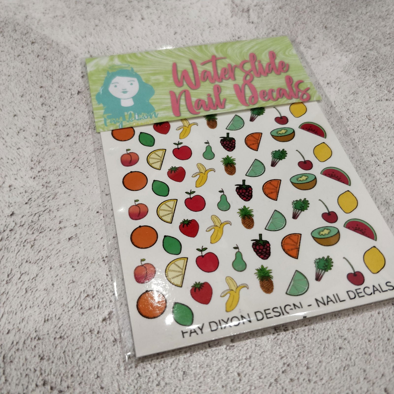 Feelin' Fruity Waterslide Nail Decals - Fay Dixon Design
