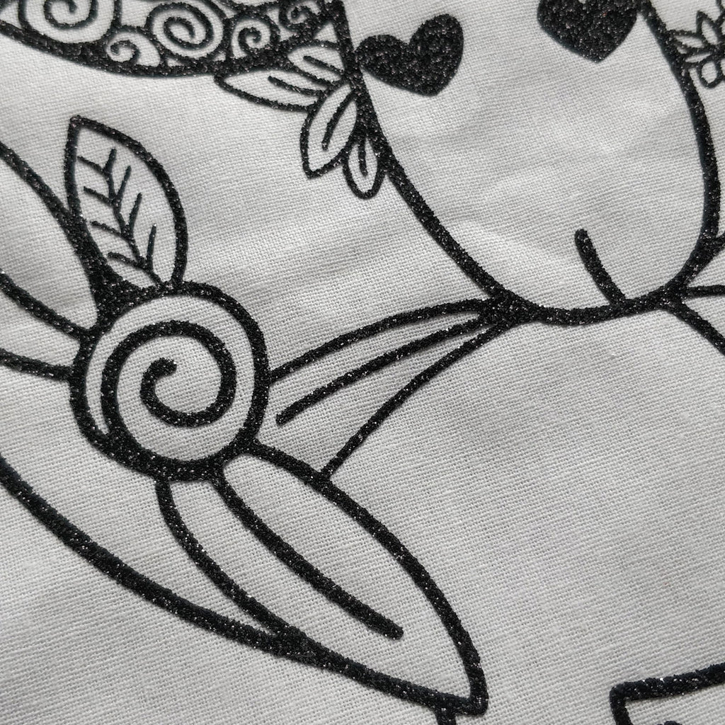 Floral Sheep Line Drawing Tote Bag - Fay Dixon Design