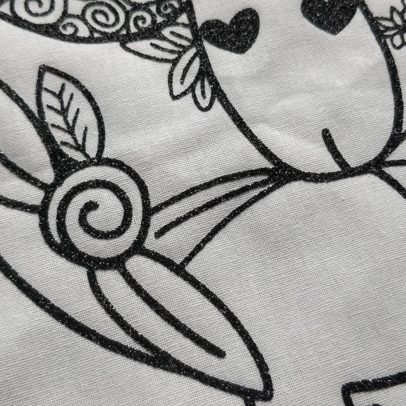 Floral Sheep Line Drawing Tote Bag - Fay Dixon Design