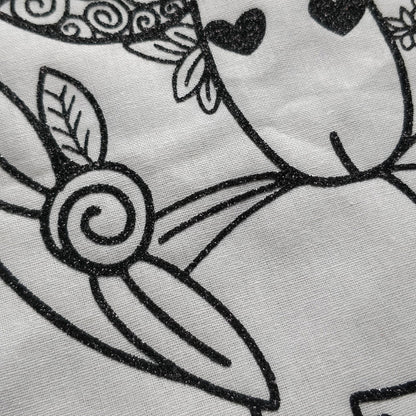 Floral Sheep Line Drawing Tote Bag - Fay Dixon Design