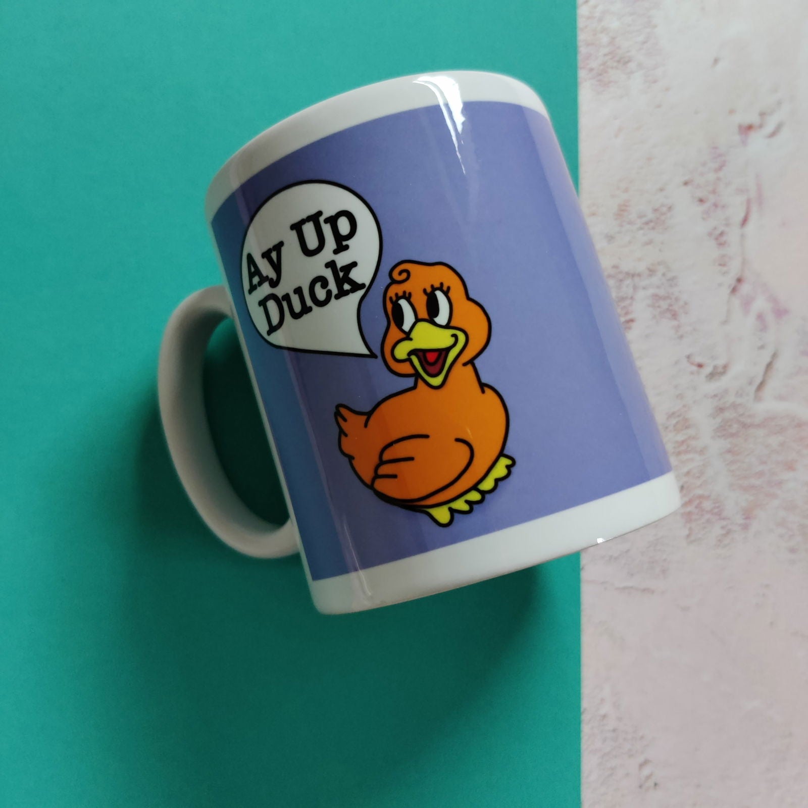 Full Colour Ay Up Duck Mug - Fay Dixon Design