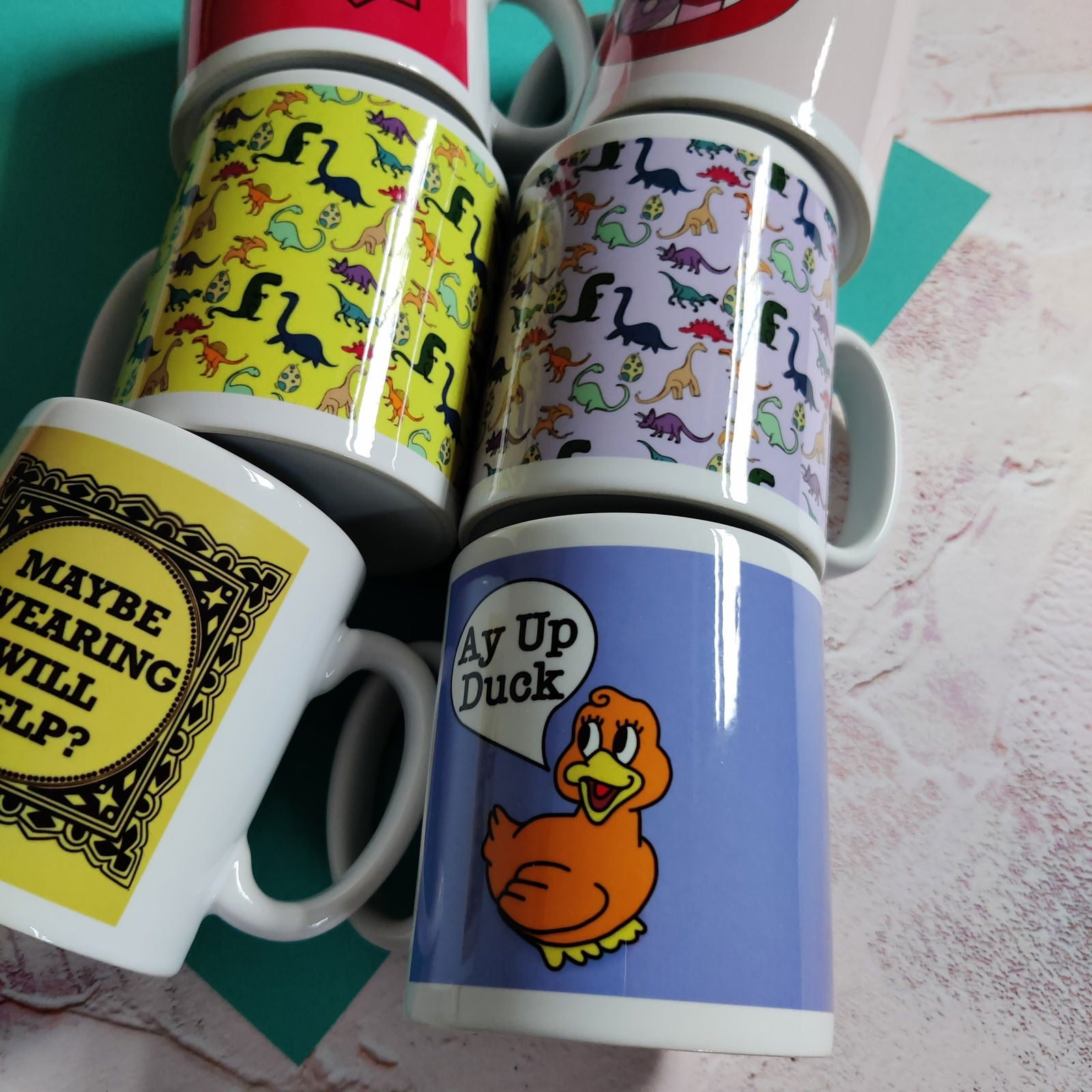 Full Colour Ay Up Duck Mug - Fay Dixon Design