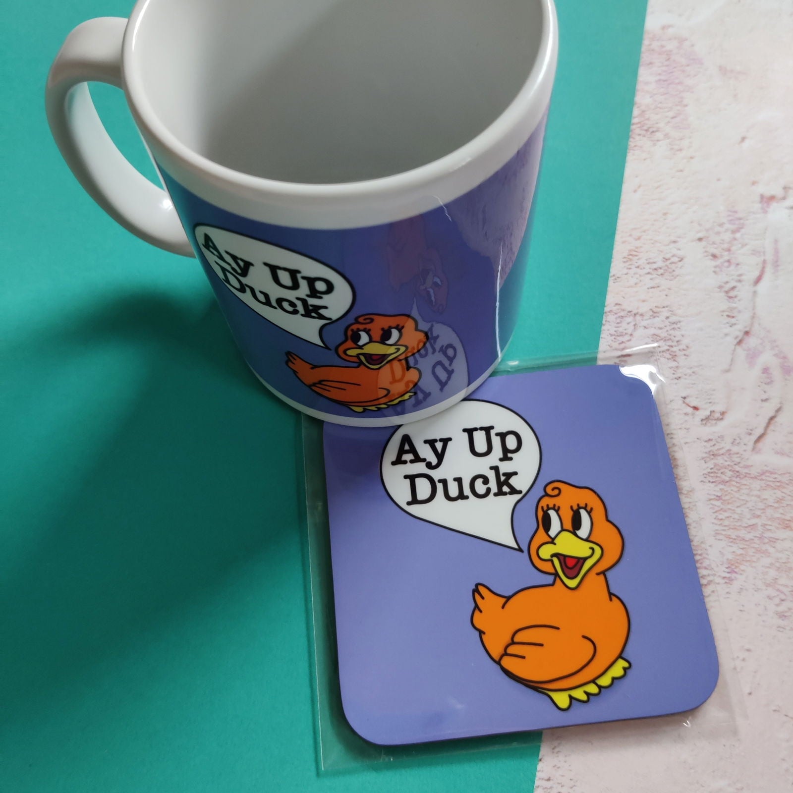 Full Colour Ay Up Duck Mug - Fay Dixon Design