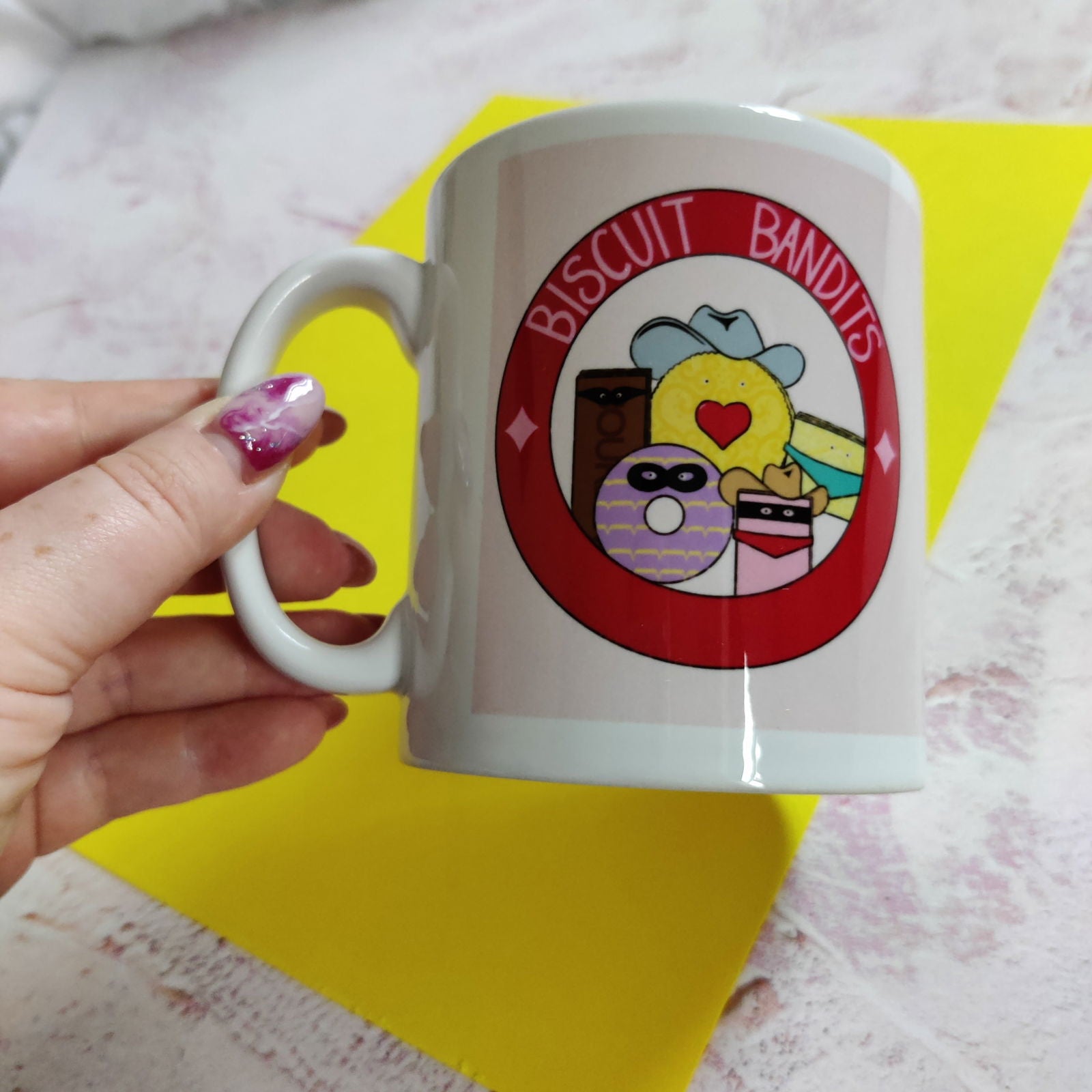 Full Colour Biscuit Bandits Mug - Fay Dixon Design