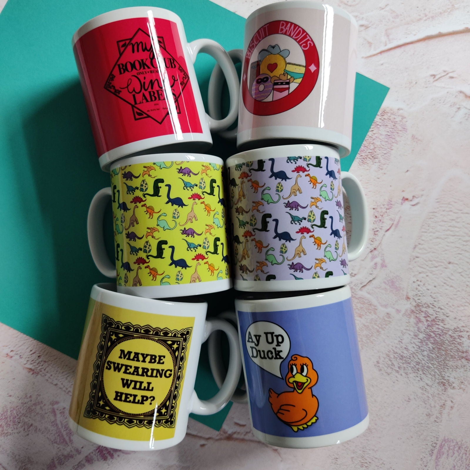 Full Colour Biscuit Bandits Mug - Fay Dixon Design