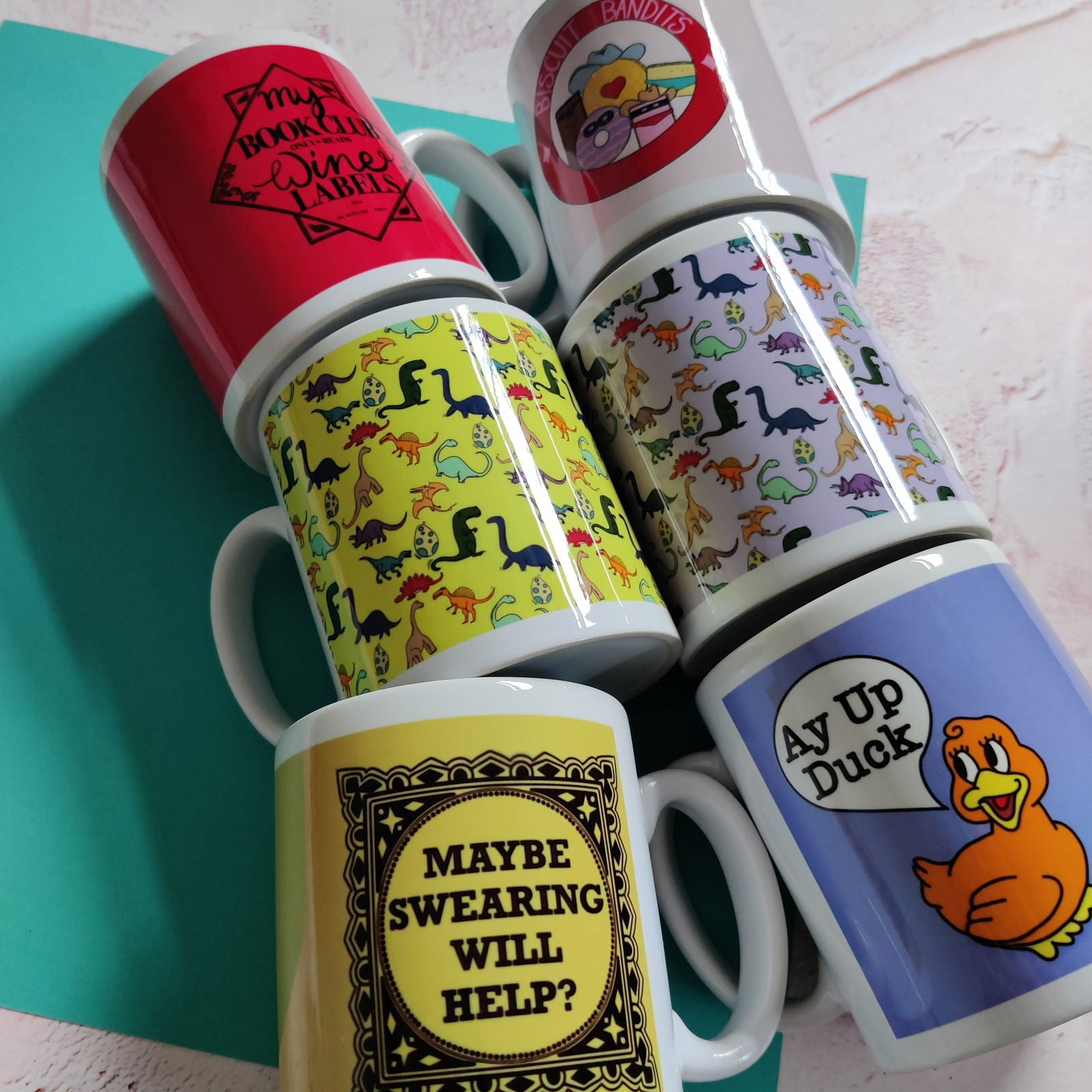 Full Colour Maybe Swearing Will Help Mug - Fay Dixon Design