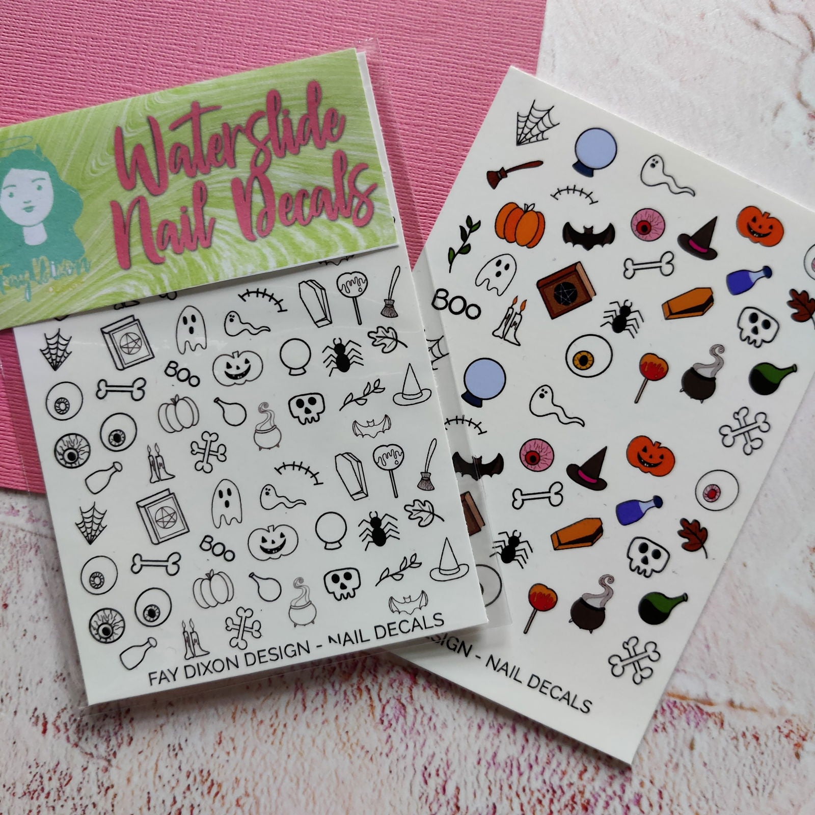 Halloween Waterslide Nail Decals - Fay Dixon Design