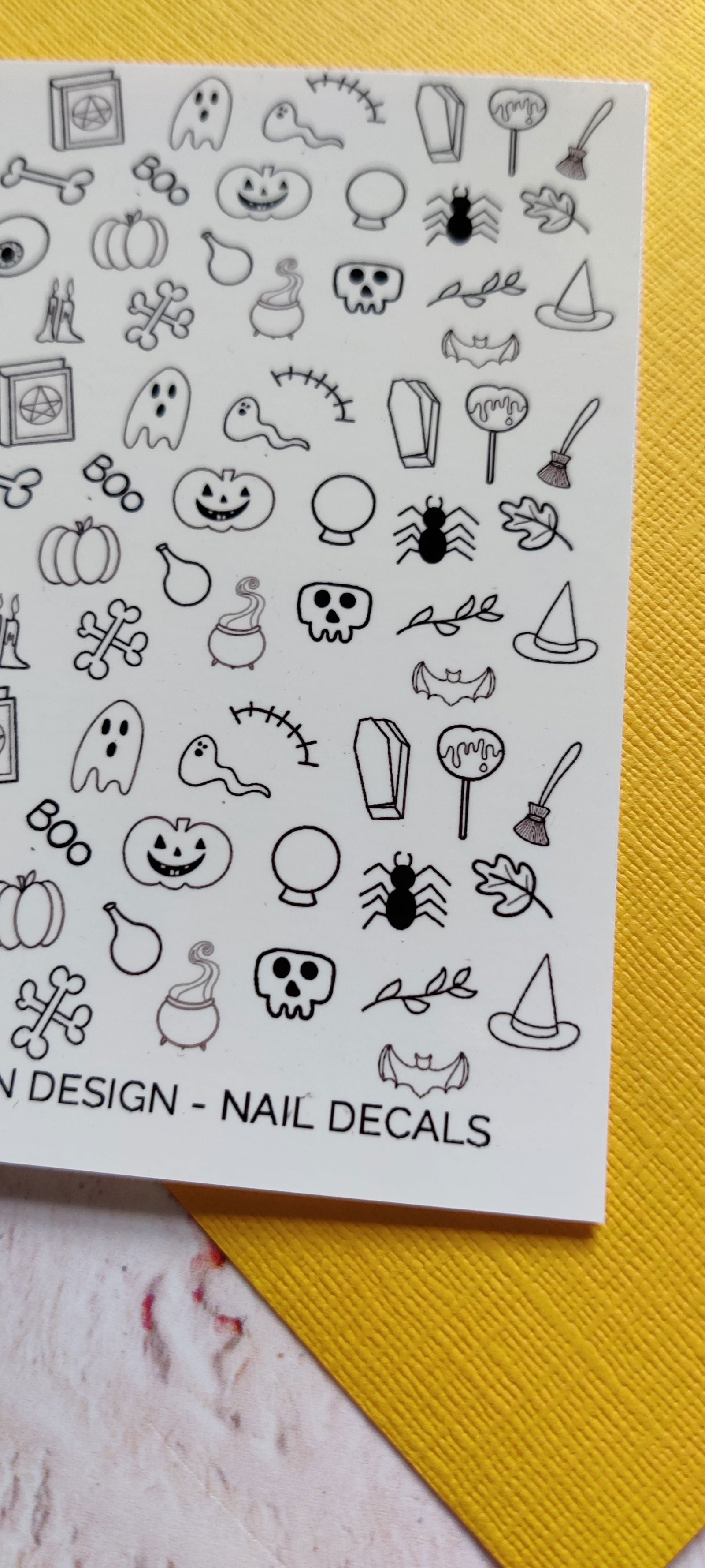 Halloween Waterslide Nail Decals - Fay Dixon Design