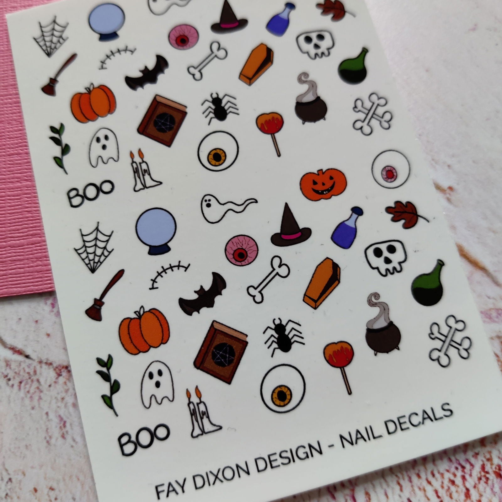 Halloween Waterslide Nail Decals - Fay Dixon Design