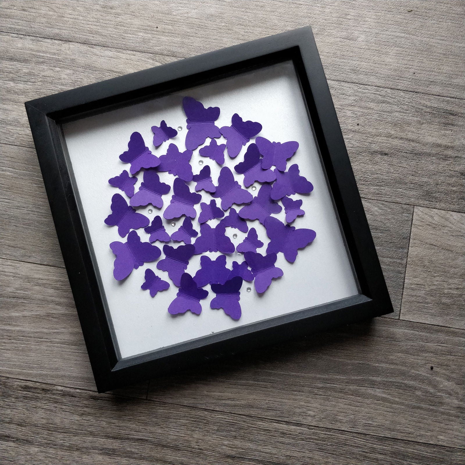 Handmade Butterfly 3D Popup Framed Artwork - Fay Dixon Design