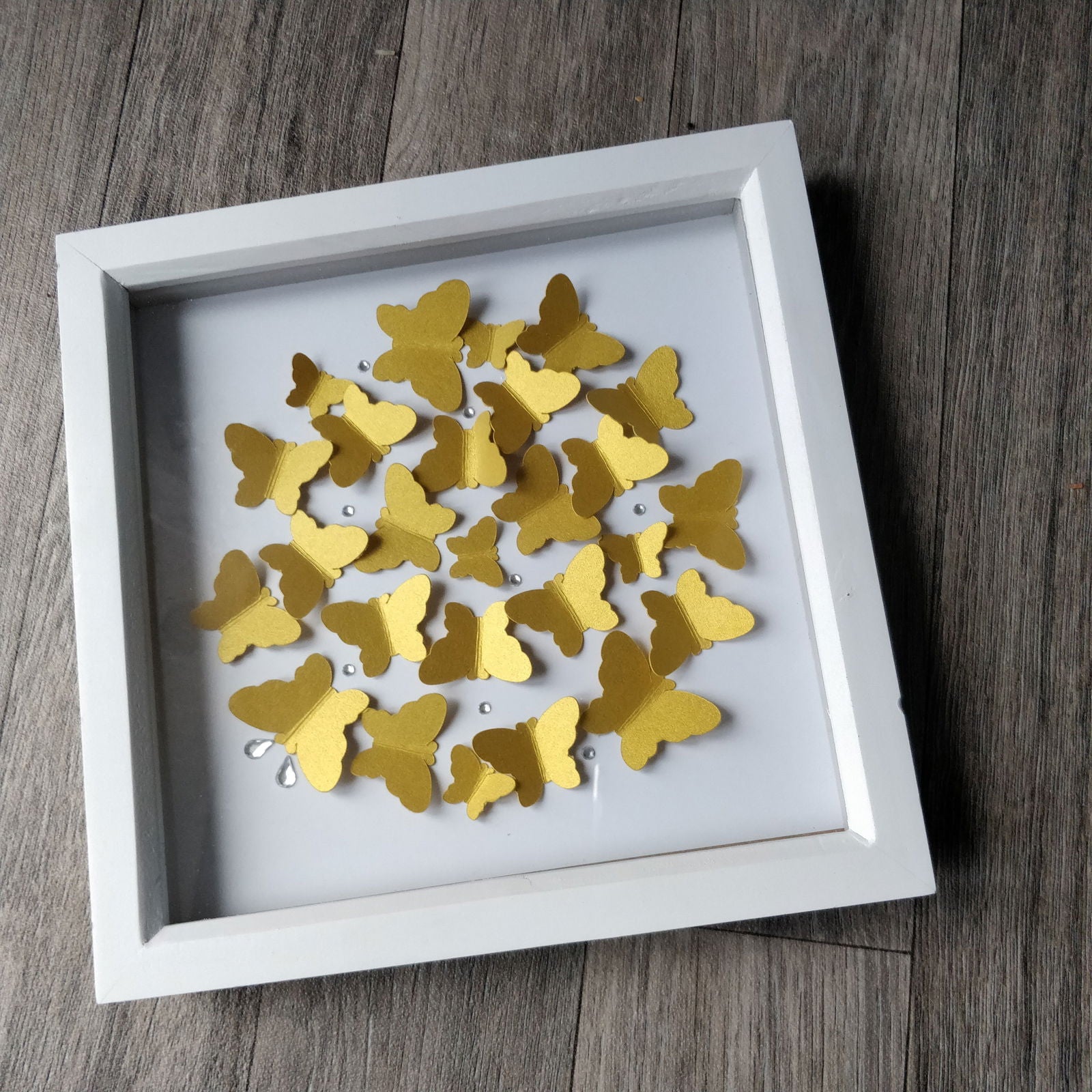 Handmade Butterfly 3D Popup Framed Artwork - Fay Dixon Design