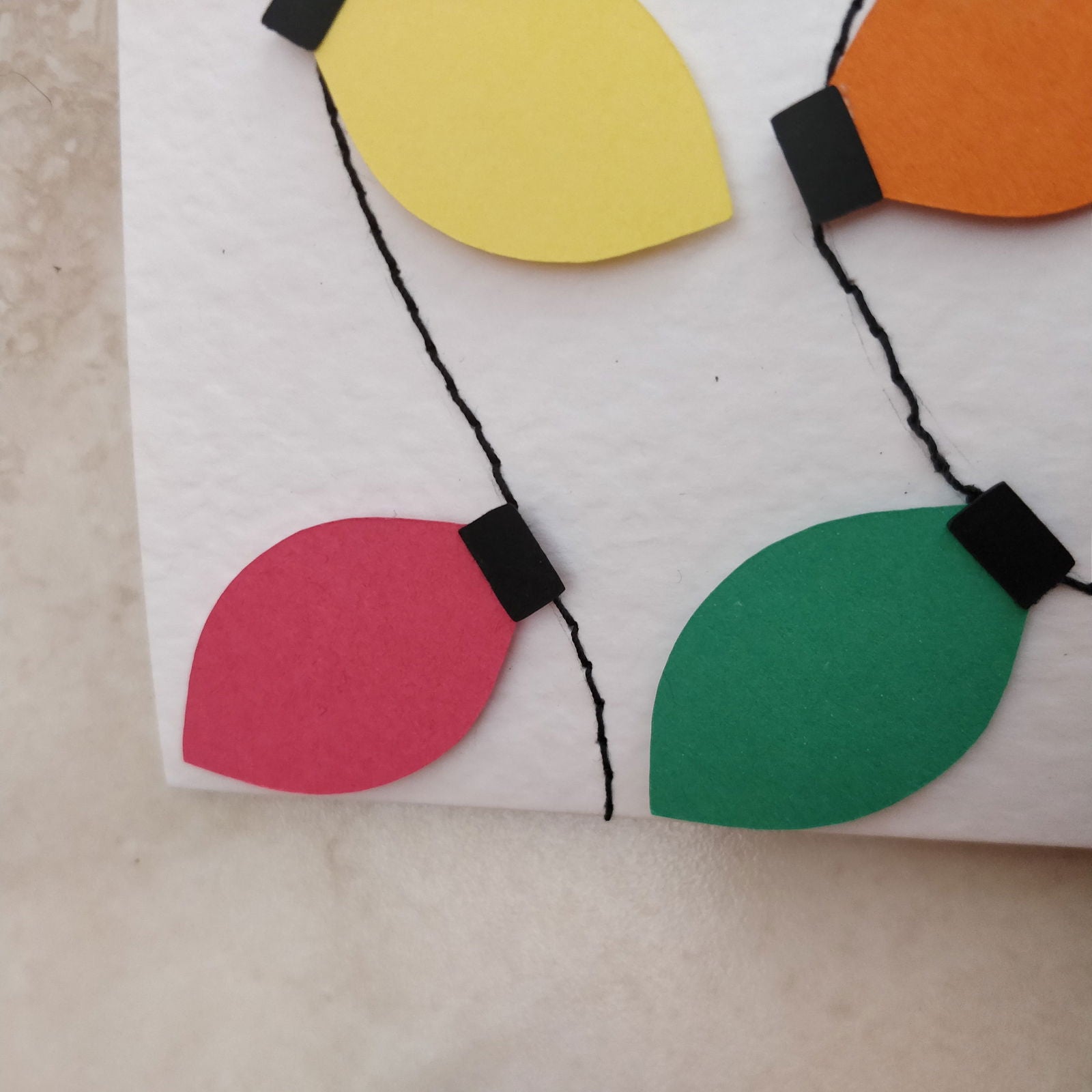 Handmade Fairy Light Greeting Card - Fay Dixon Design