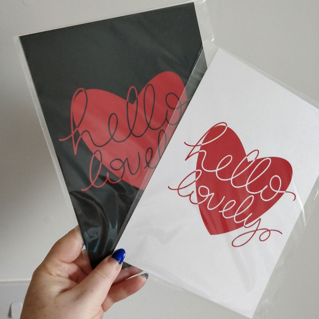 Hello Lovely - A5 Quote Print - Fay Dixon Design
