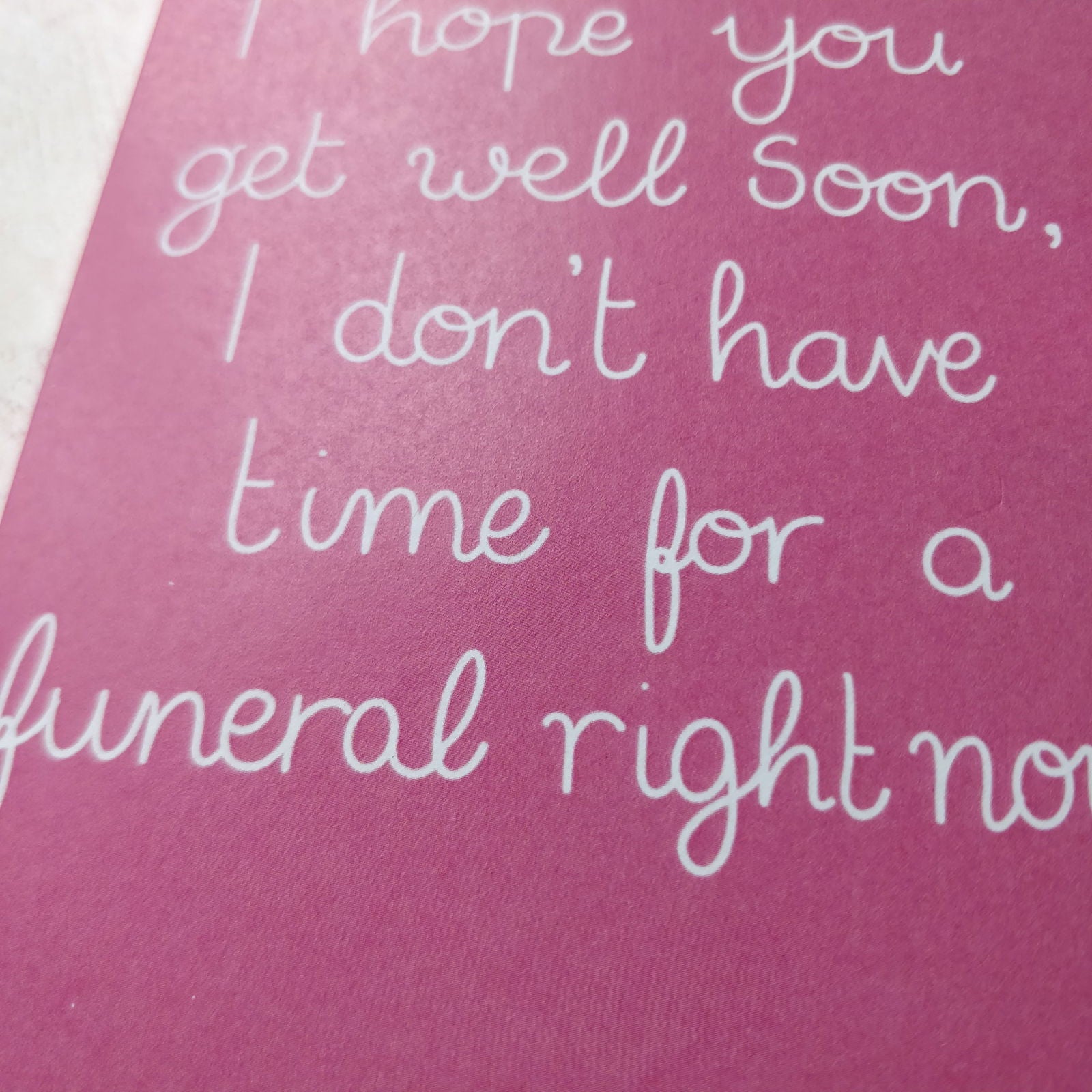 I hope you get well soon...Greeting Card - Fay Dixon Design