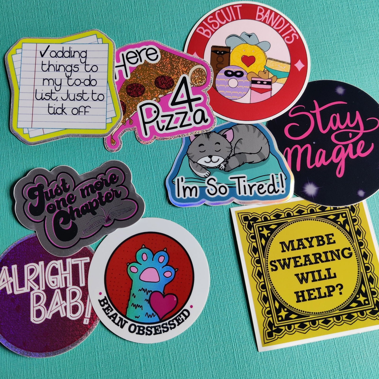 Just one more chapter Vinyl Sticker - Fay Dixon Design