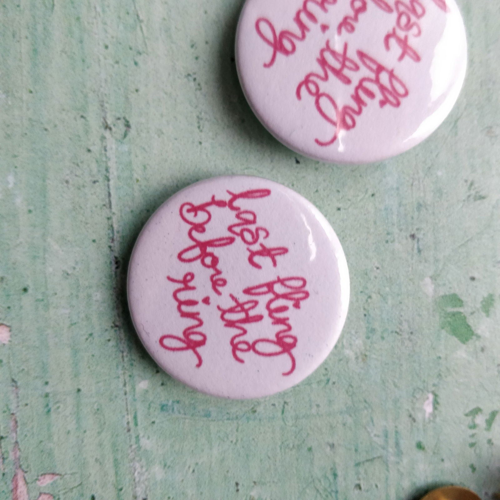 Last fling before the Ring Badge - Fay Dixon Design