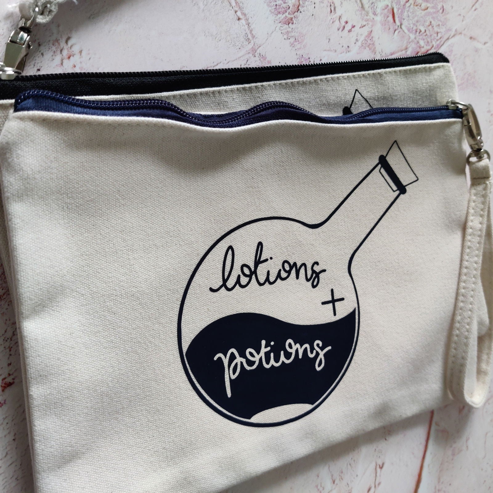 Lotions and Potions Wristlet Pouch - Fay Dixon Design