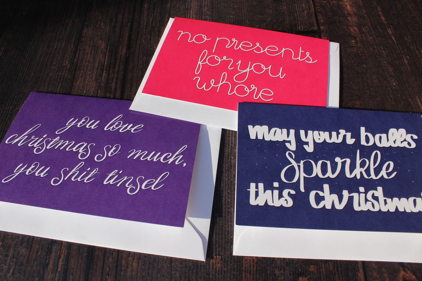 May your balls Sparkle this Christmas Christmas Card - Fay Dixon Design