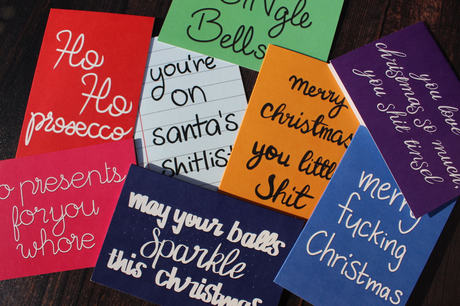 May your balls Sparkle this Christmas Christmas Card - Fay Dixon Design