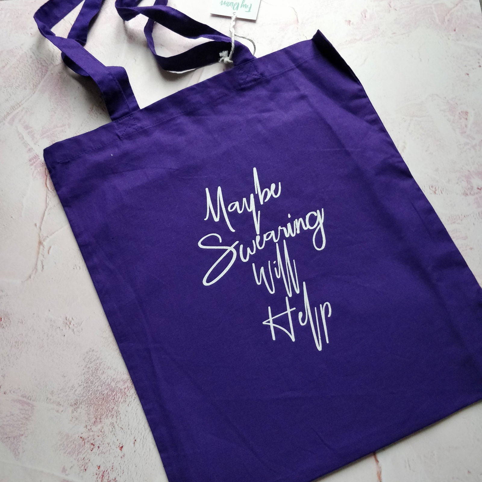 Maybe Swearing will Help Tote Bag - Fay Dixon Design