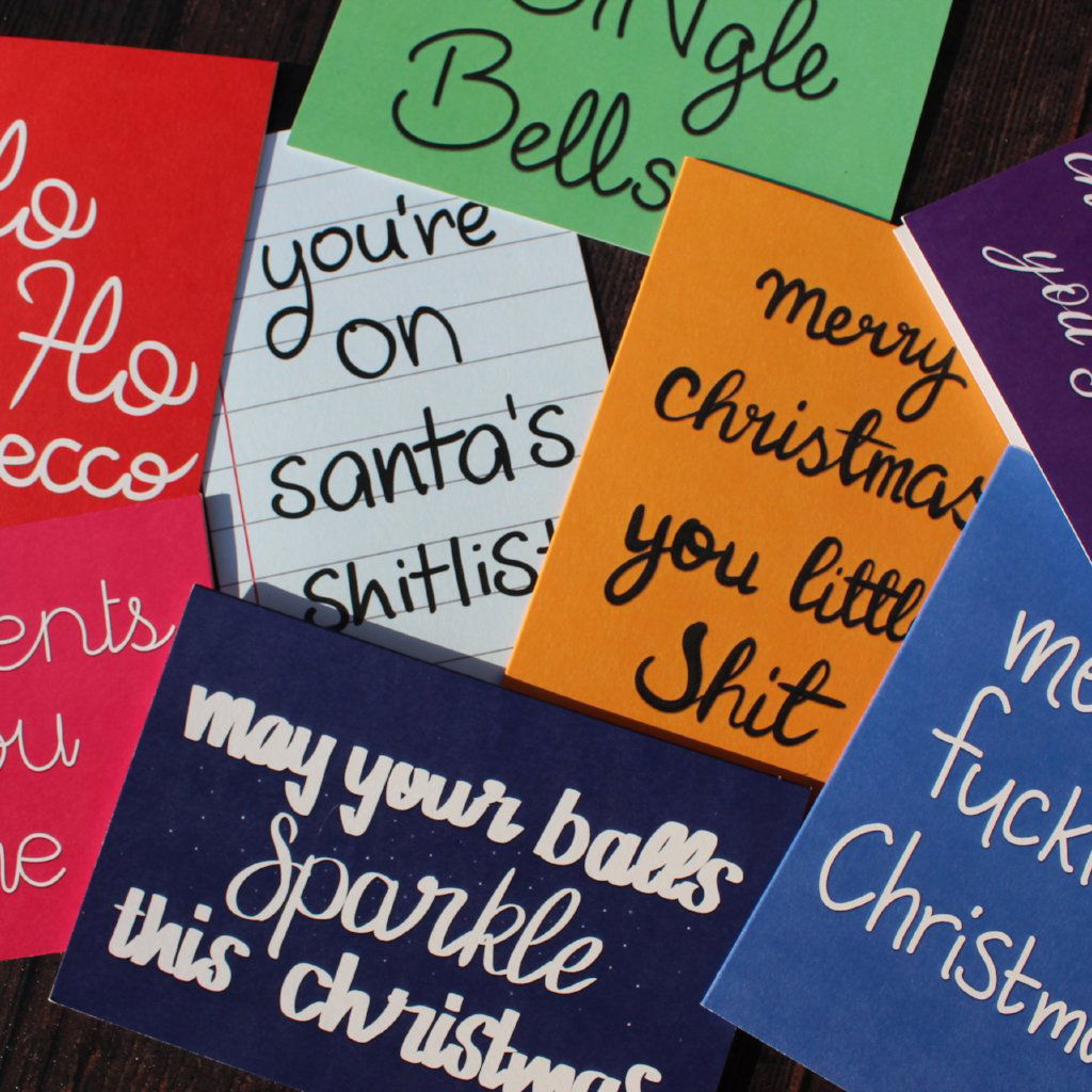 Merry Fucking Christmas Christmas Card - Fay Dixon Design