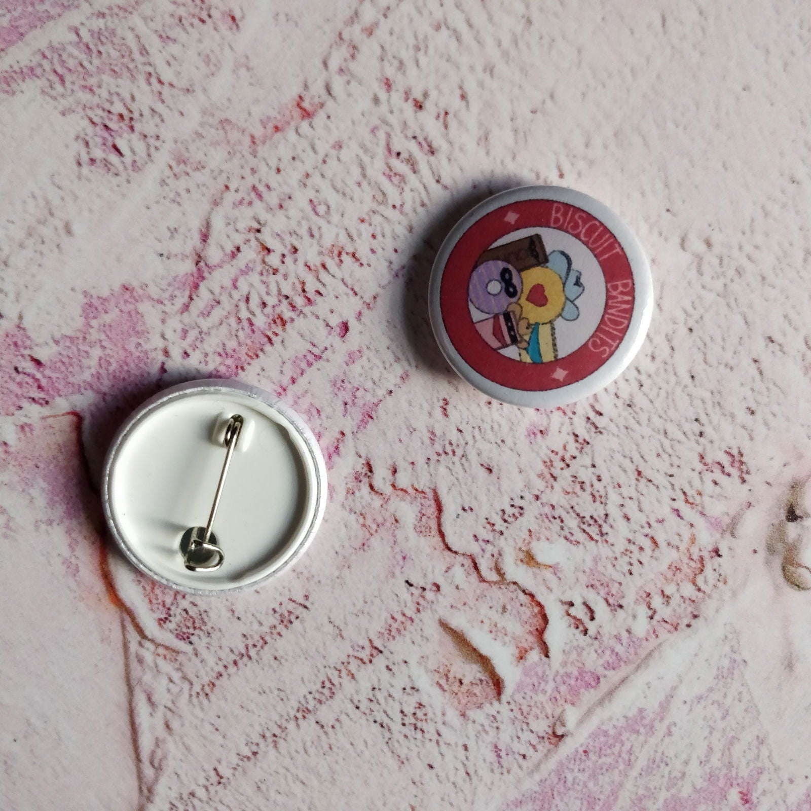 Biscuit Bandits Illustrated Badge/Mirror - Fay Dixon Design