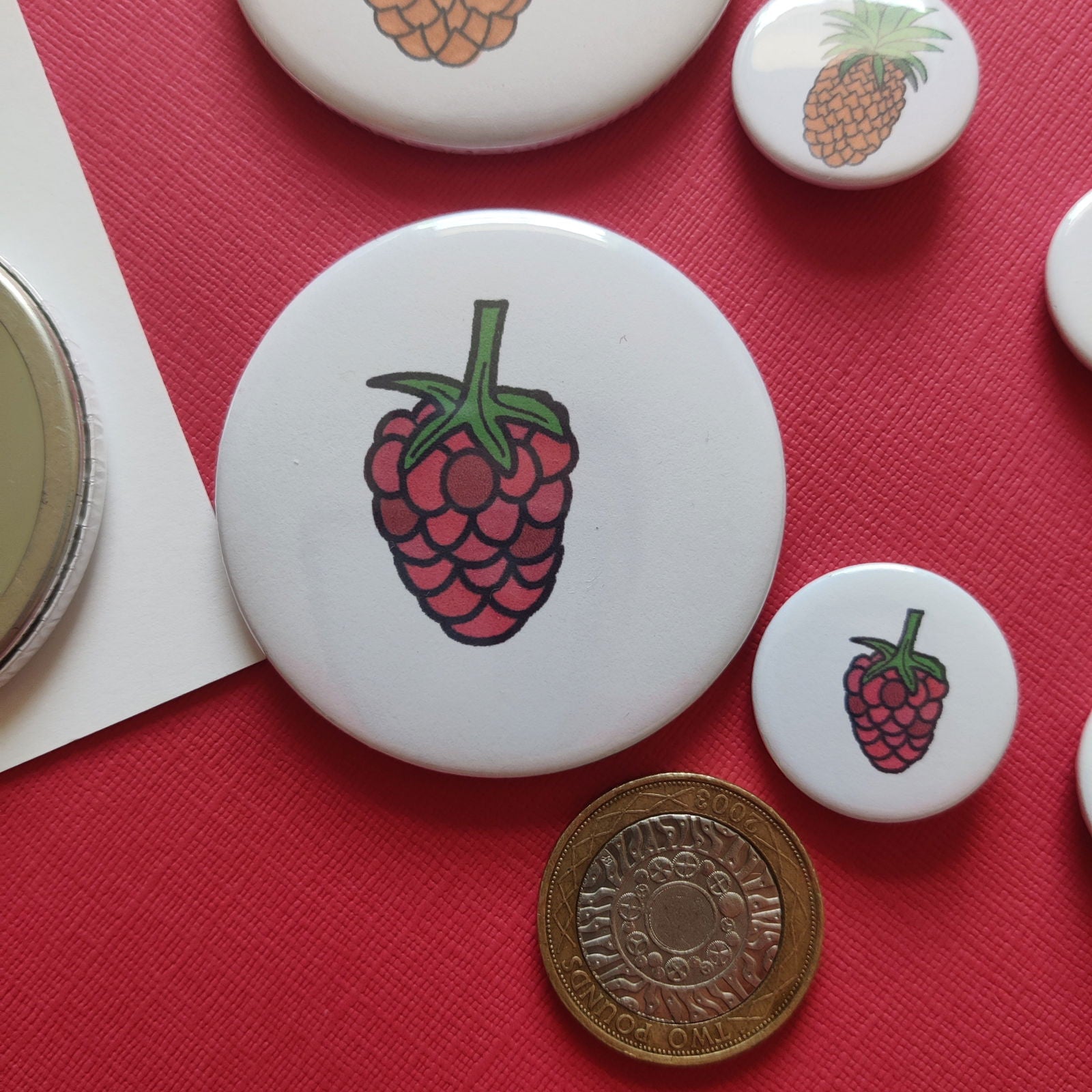 Illustrated Fruit Illustrated Badge/Mirror - Fay Dixon Design