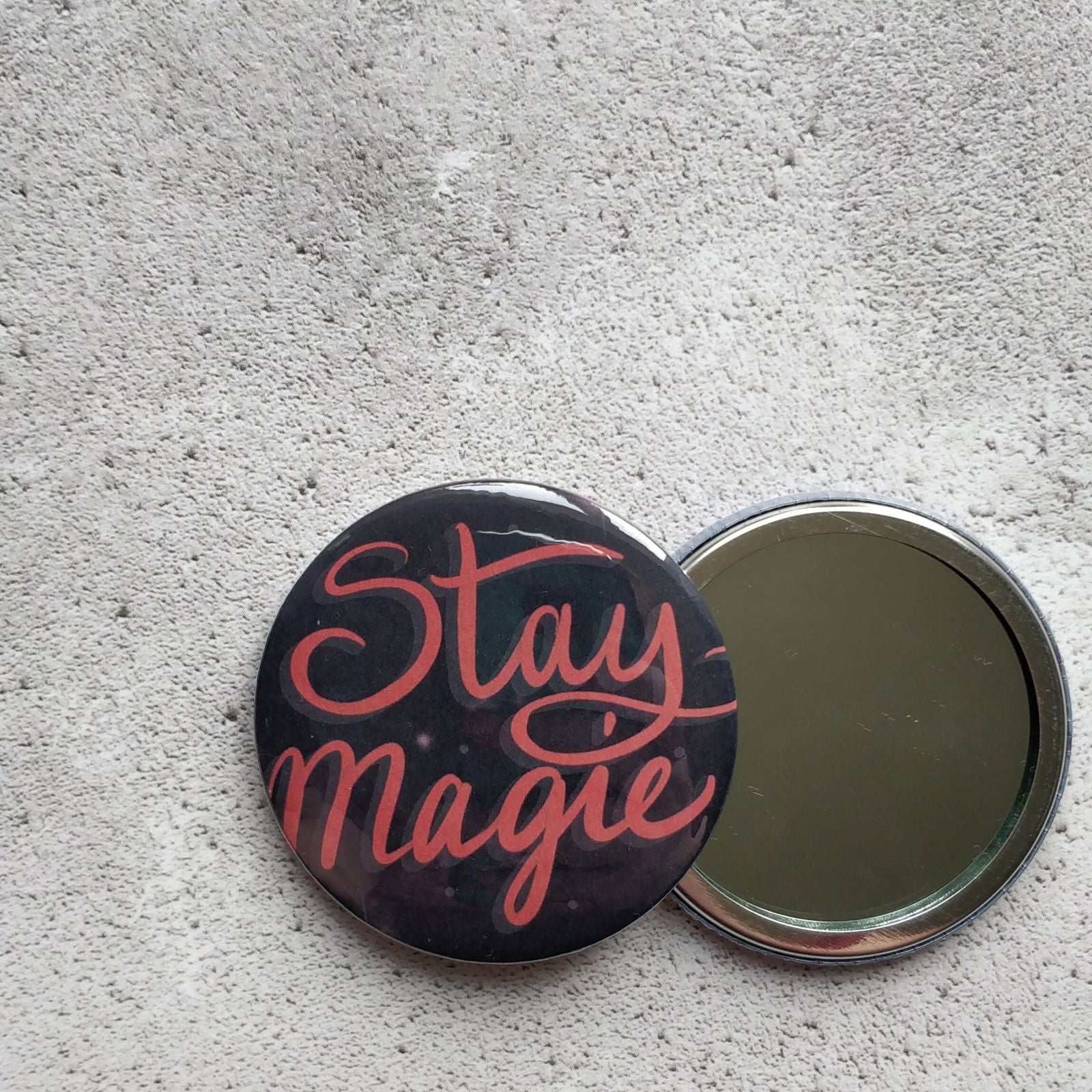 Stay Magic Illustrated Badge/Mirror - Fay Dixon Design