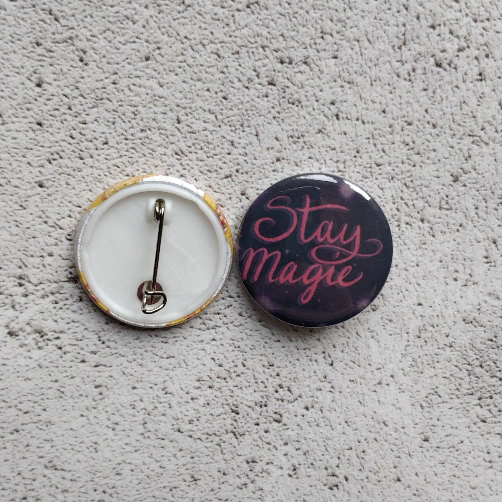 Stay Magic Illustrated Badge/Mirror - Fay Dixon Design