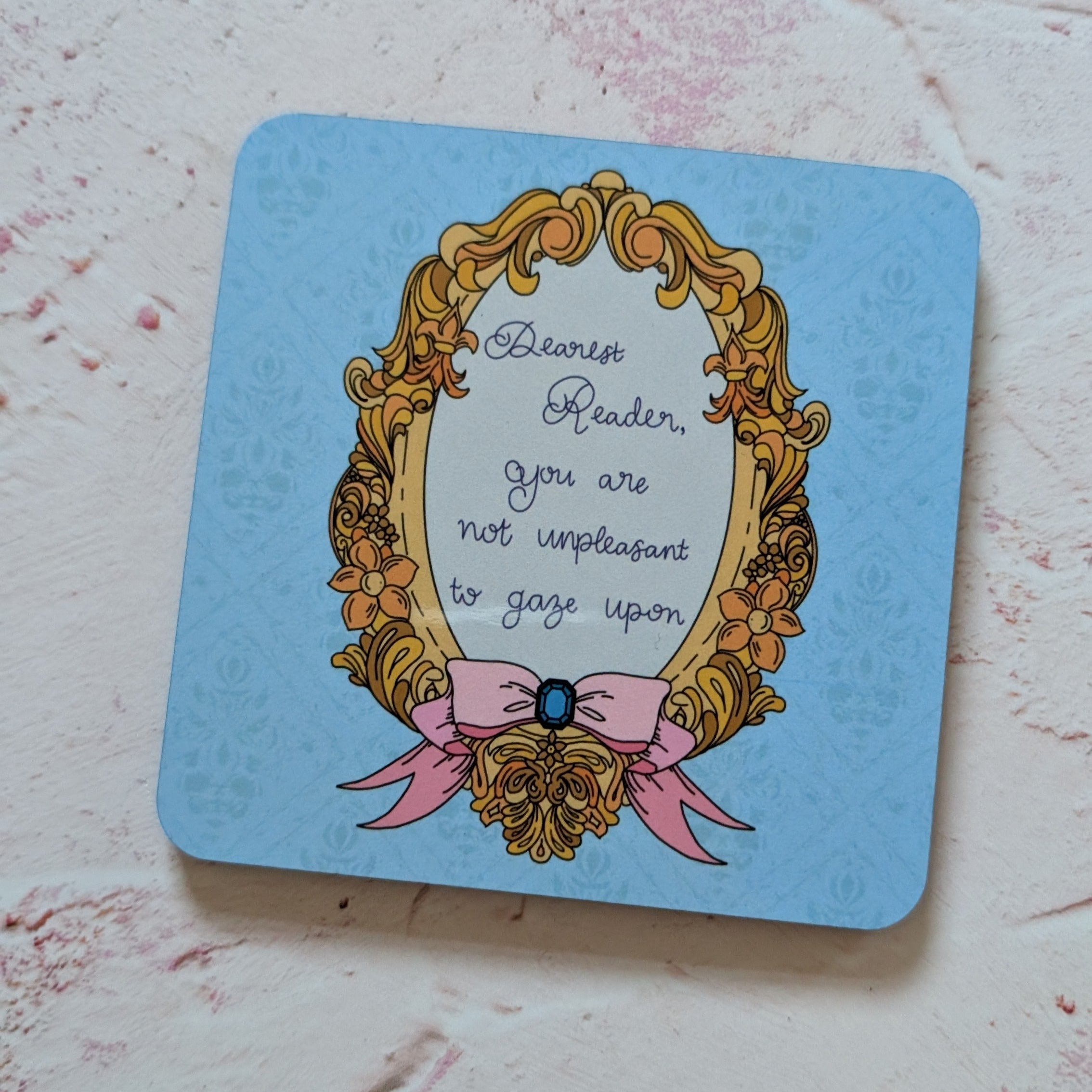 Dearest Reader Square Coaster