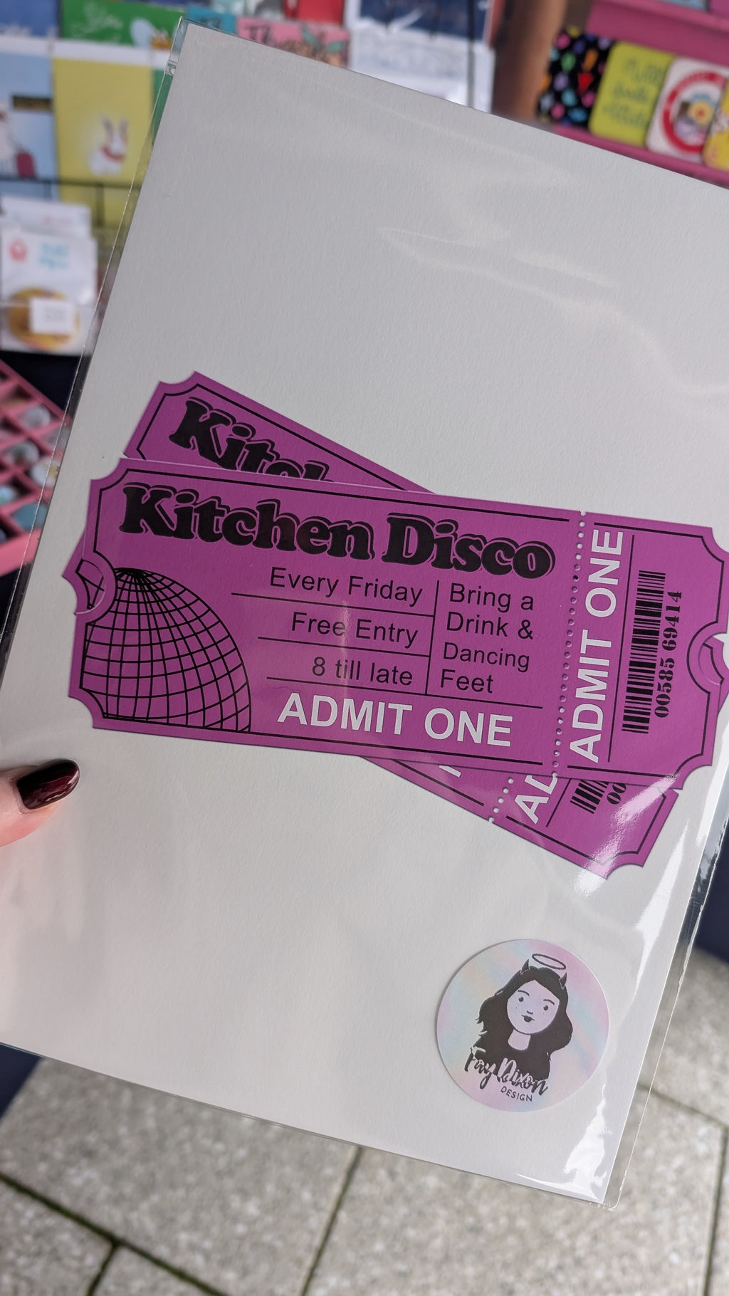 Kitchen Disco Tickets Art Print