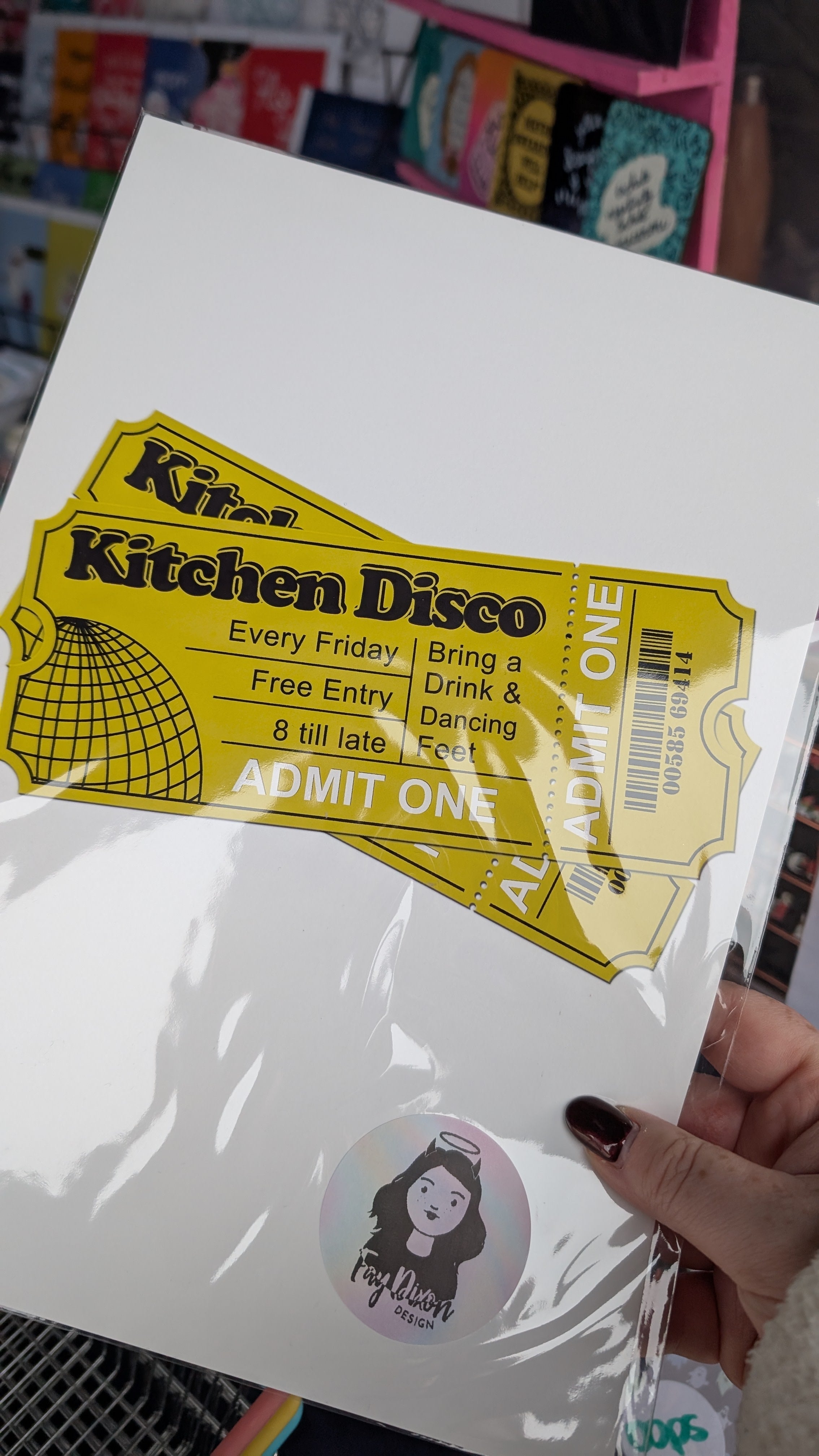 Kitchen Disco Tickets Art Print